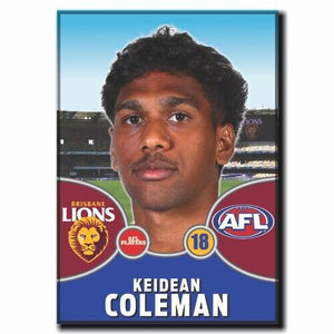 2021 AFL Brisbane Lions Player Magnet - COLEMAN, Keidean