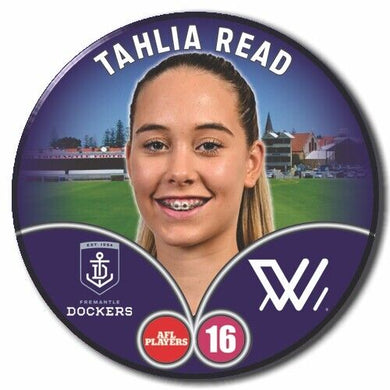 2023 AFLW S7 Fremantle Player Badge - READ, Tahlia