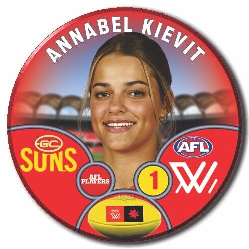 AFLW S9 Gold Coast Suns Football Club - KIEVIT, Annabel