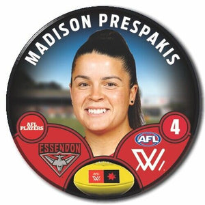 AFLW S8 Essendon Football Club - PRESPAKIS, Madison