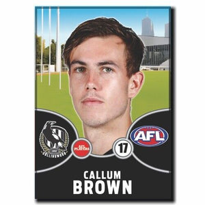 2021 AFL Collingwood Player Magnet - BROWN, Callum