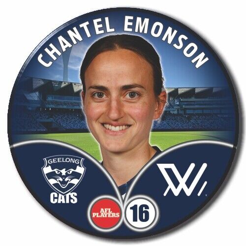 2023 AFLW S7 Geelong Player Badge - EMONSON, Chantel