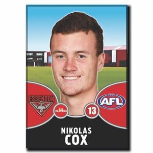 2021 AFL Essendon Bombers Player Magnet - COX, Nikolas