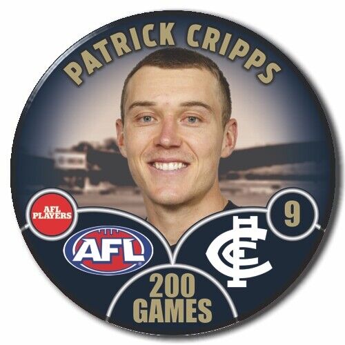 2024 AFL Carlton Football Club - CRIPPS 200th BADGE