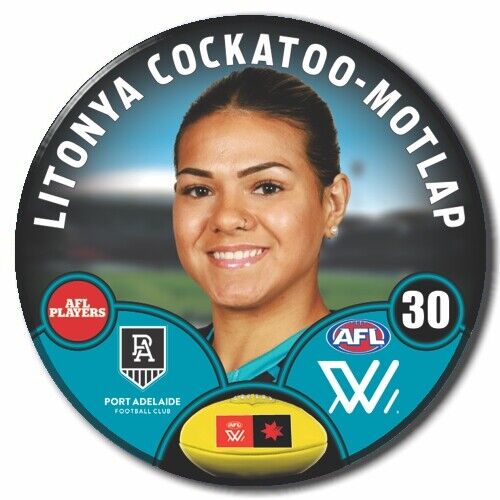 AFLW S8 Port Adelaide Football Club - COCKATOO-MOTLAP, Litonya