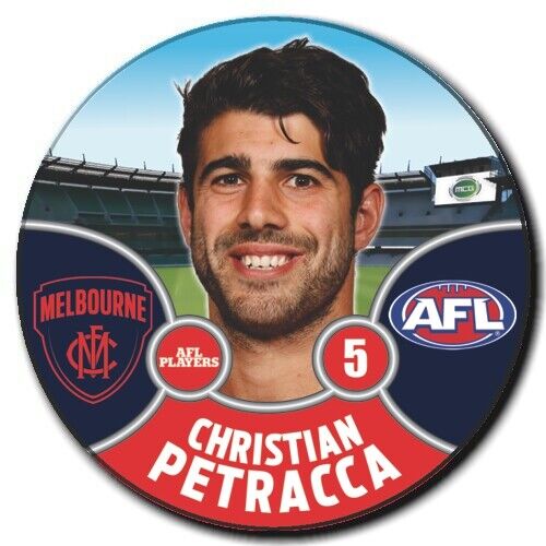 2021 AFL Melbourne Player Badge - PETRACCA, Christian