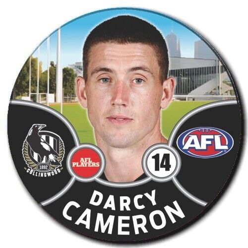 2021 AFL Collingwood Player Badge - CAMERON, Darcy