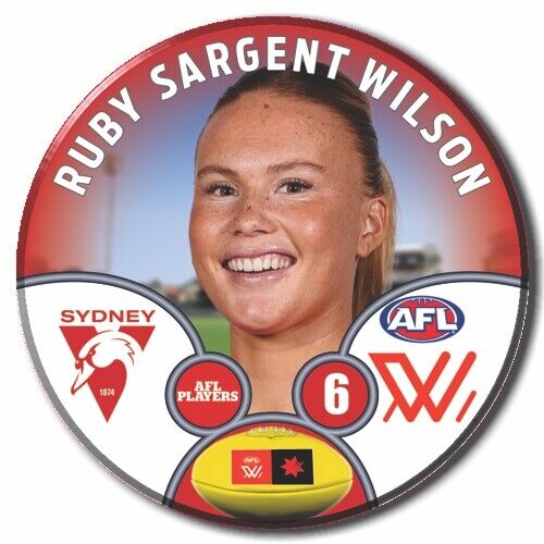 AFLW S9 Sydney Swans Football Club - SARGENT WILSON, Ruby