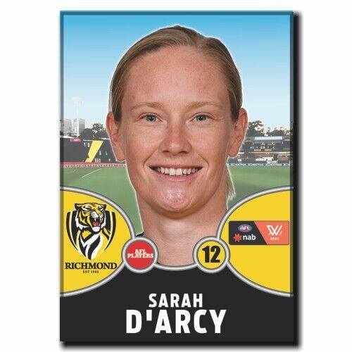 2021 AFLW Richmond Player Magnet - D'ARCY, Sarah