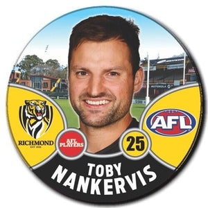 2021 AFL Richmond Player Badge - NANKERVIS, Toby