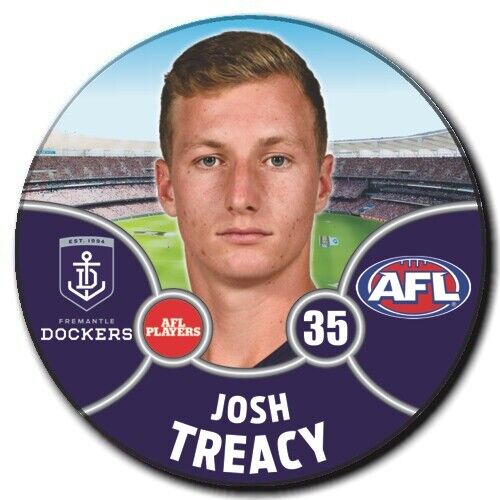 2021 AFL Fremantle Dockers Player Badge - TREACY, Josh