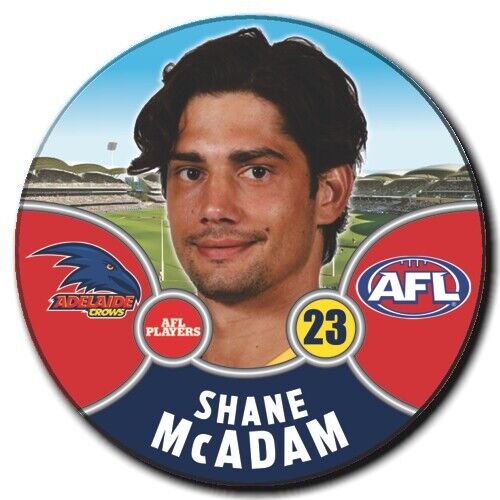 2021 AFL Adelaide Crows Player Badge - McADAM, Shane