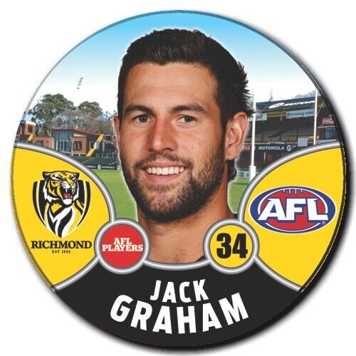2021 AFL Richmond Player Badge - GRAHAM, Jack