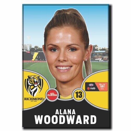 2021 AFLW Richmond Player Magnet - WOODWARD, Alana