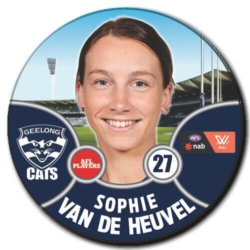 2021 AFLW Geelong Player Badge - VAN DE HEUVEL, Sophie