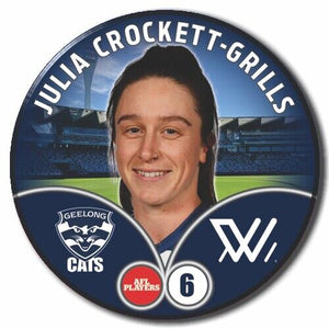 2023 AFLW S7 Geelong Player Badge - CROCKETT-GRILLS, Julia