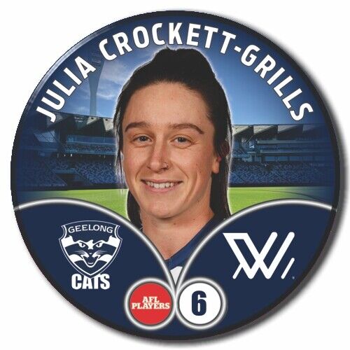 2023 AFLW S7 Geelong Player Badge - CROCKETT-GRILLS, Julia