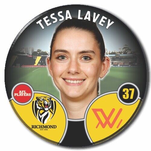 2022 AFLW Richmond Player Badge - LAVEY, Tessa