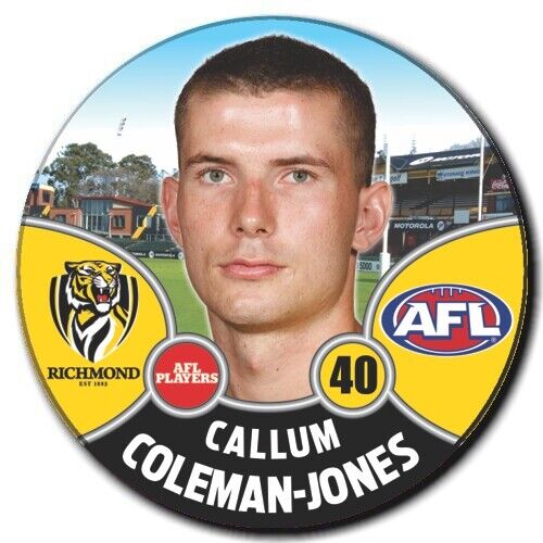 2021 AFL Richmond Player Badge - COLEMAN-JONES, Callum