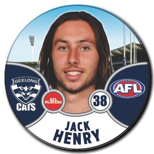 2021 AFL Geelong Player Badge - HENRY, Jack