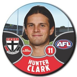 2021 AFL St Kilda Player Badge - CLARK, Hunter