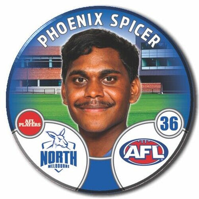 2022 AFL North Melbourne - SPICER, Phoenix