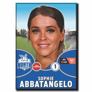 2021 AFLW North Melbourne Player Magnet - ABBATANGELO, Sophie