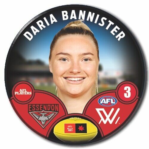 AFLW S8 Essendon Football Club - BANNISTER, Daria