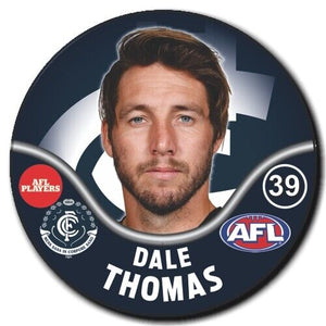 2019 AFL Carlton Player Badge - THOMAS, Dale