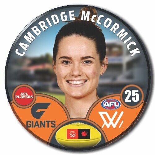 AFLW S8 GWS Giants Football Club - McCORMACK, Cambridge