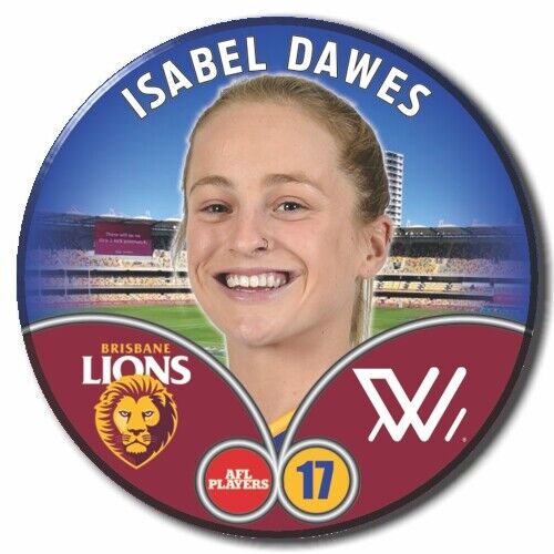 2023 AFLW S7 Brisbane Player Badge - DAWES, Isabel