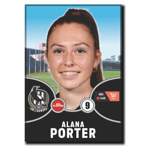 2021 AFLW Collingwood Player Magnet - PORTER, Alana