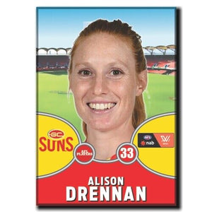 2021 AFLW Gold Coast Suns Player Magnet - DRENNAN, Alison