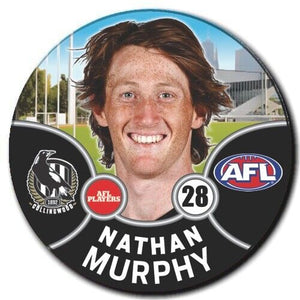 2021 AFL Collingwood Player Badge - MURPHY, Nathan