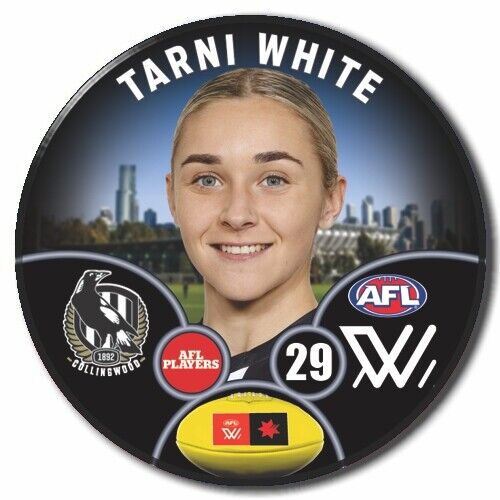 AFLW S9 Collingwood Football Club - WHITE, Tarni