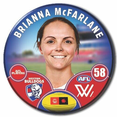 AFLW S8 Western Bulldogs Football Club - McFARLANE, Brianna