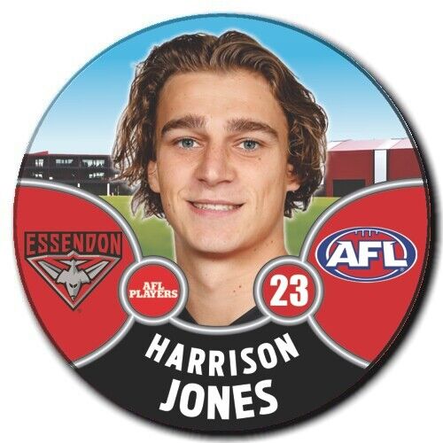 2021 AFL Essendon Bombers Player Badge - JONES, Harrison