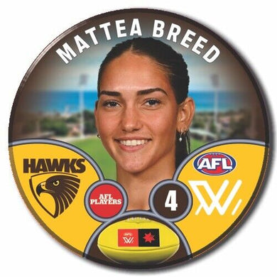 AFLW S9 Hawthorn Football Club - BREED, Mattea