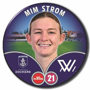2023 AFLW S7 Fremantle Player Badge - STROM, Mim