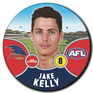 2021 AFL Adelaide Crows Player Badge - KELLY, Jake