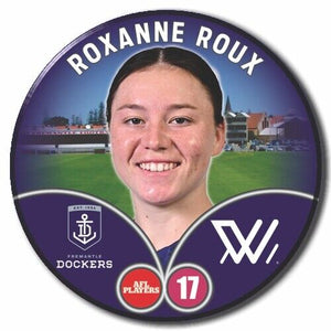 2023 AFLW S7 Fremantle Player Badge - ROUX, Roxanne