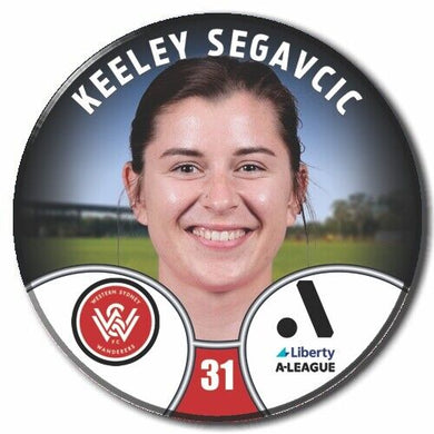 LIBERTY A-LEAGUE - WESTERN SYDNEY WANDERERS - SEGAVCIC, Keeley