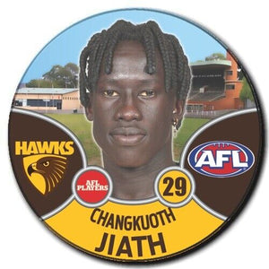 2021 AFL Hawthorn Player Badge - JIATH, Changkuoth