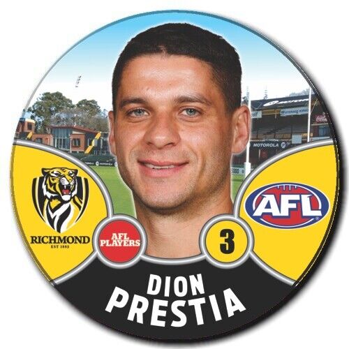 2021 AFL Richmond Player Badge - PRESTIA, Dion