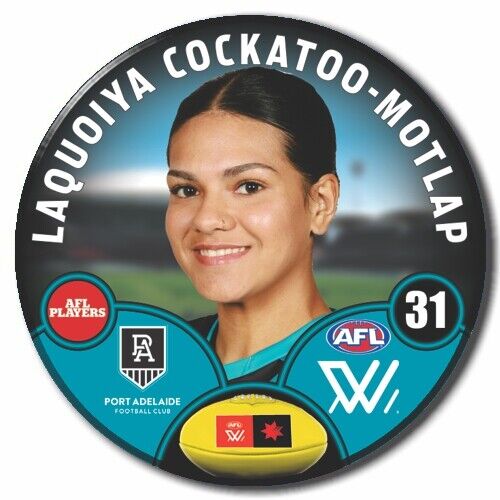 AFLW S8 Port Adelaide Football Club - COCKATOO-MOTLAP, Laquoiya