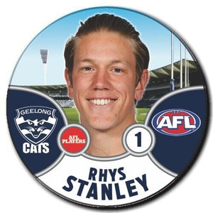 2021 AFL Geelong Player Badge - STANLEY, Rhys