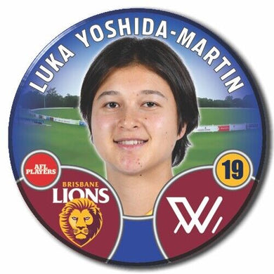 2022 AFLW Brisbane Player Badge - YOSHIDA-MARTIN, Luka