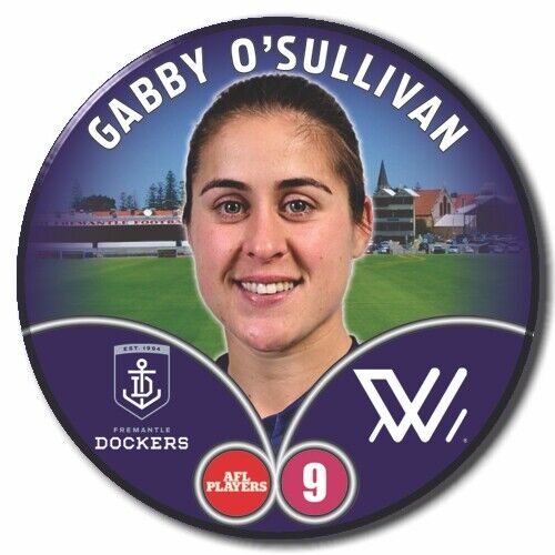 2023 AFLW S7 Fremantle Player Badge - O'SULLIVAN, Gabby