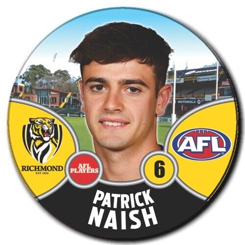 2021 AFL Richmond Player Badge - NAISH, Patrick