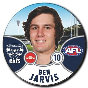 2021 AFL Geelong Player Badge - JARVIS, Ben